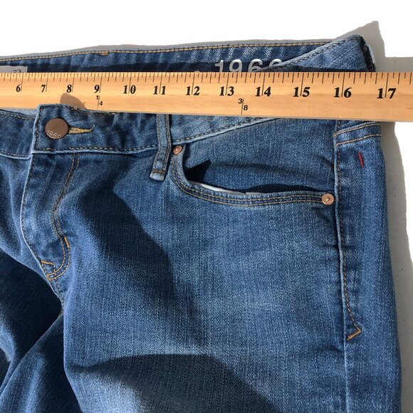 Gap 1969 Perfect Boot Mens 32r Blue Bootcut Jeans - Picture 4 of 10